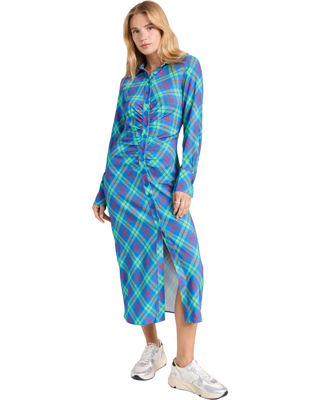 Size 10 | Kitri Plaid Shirt Dress