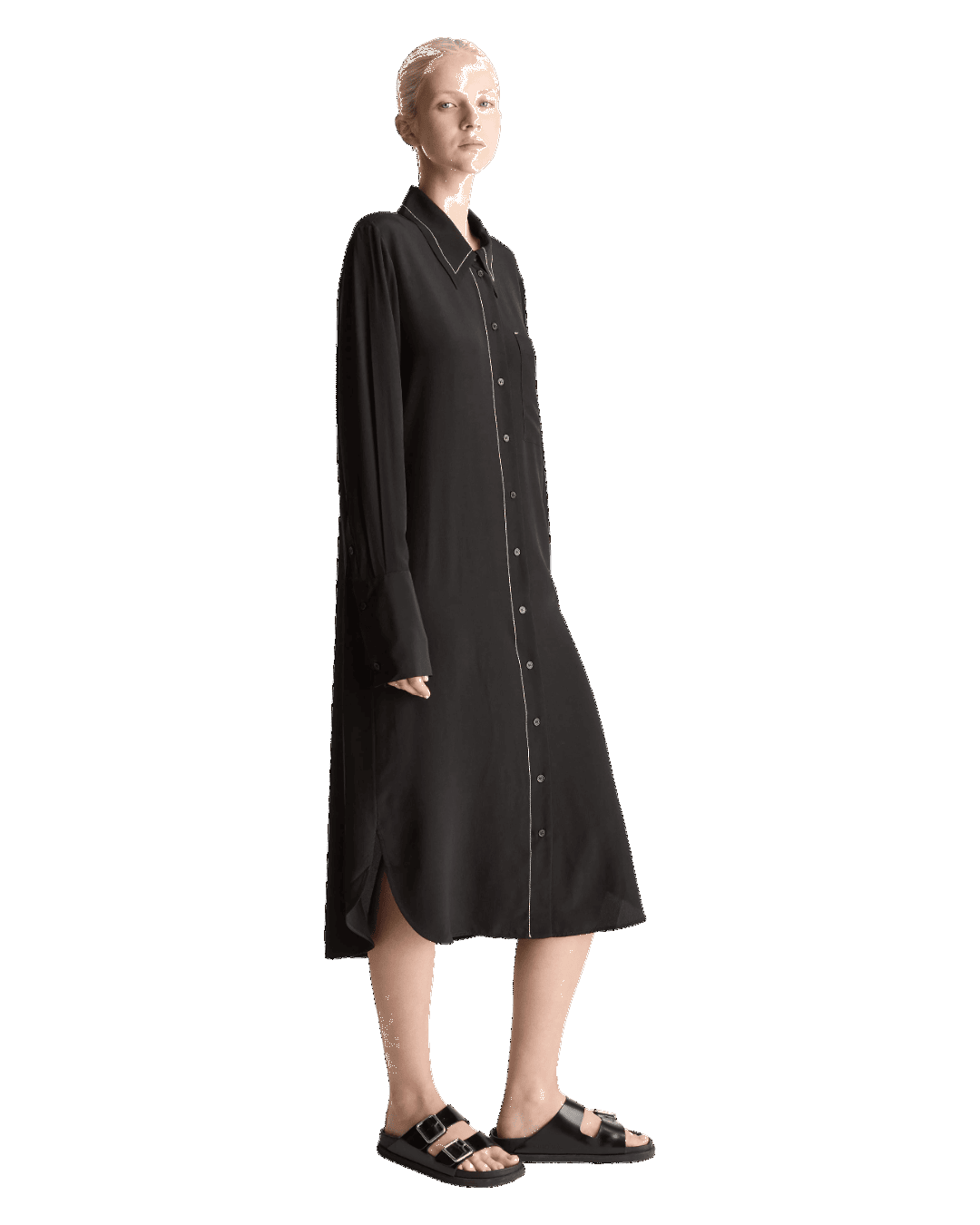 Size 1 (S) | Lee Matthews Silk Midi Shirt Dress
