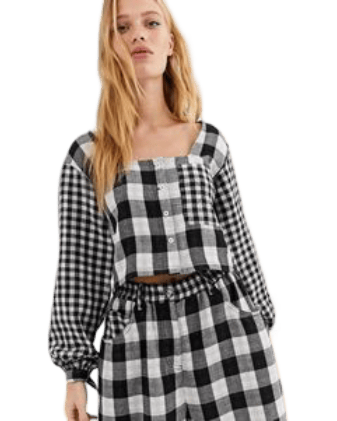 Size 6 | L.F.Markey Check Crop Top