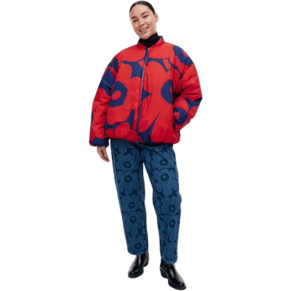 Size S | Marimekko Holkki Unikko Puffer Jacket