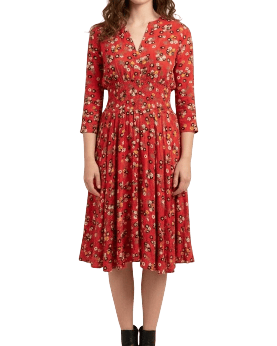 Size S | Maje Floral Midi Dress