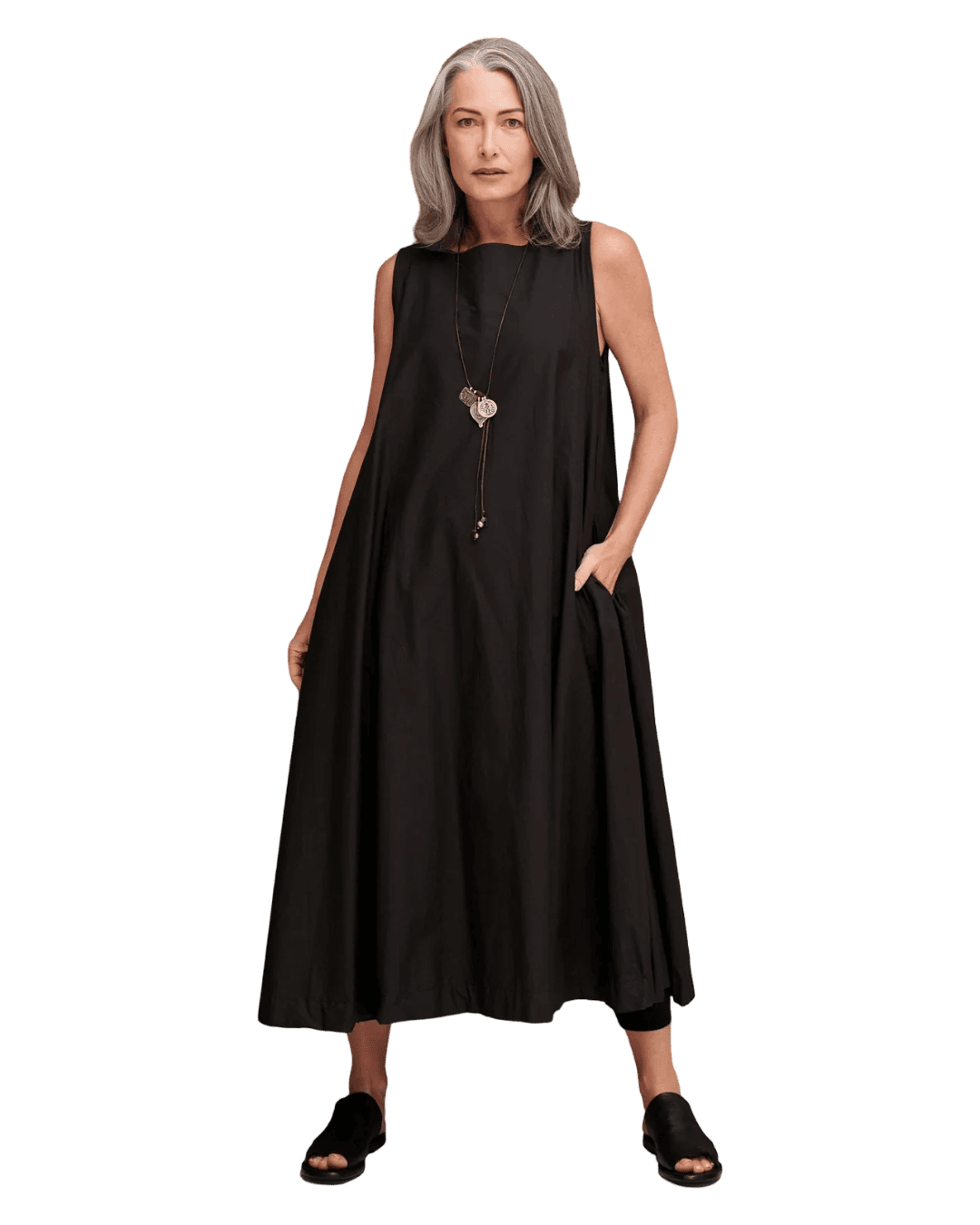 Size L | Meg By Design Sheer Cotton Organza Midi Dress
