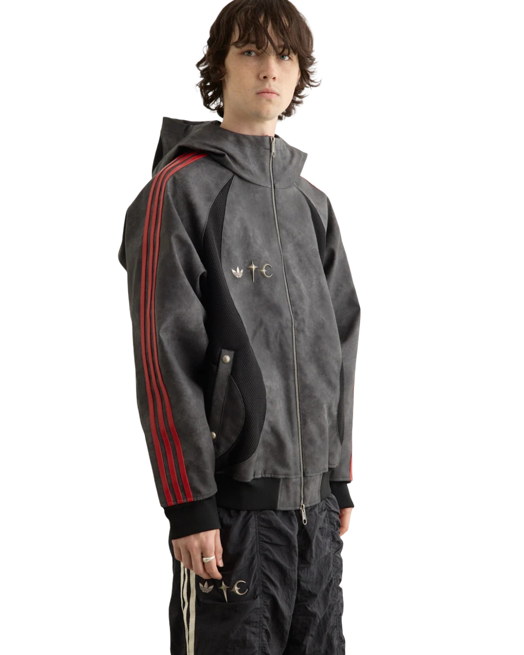 Size M | Adidas x Thug Club Faux Leather Jacket NWT