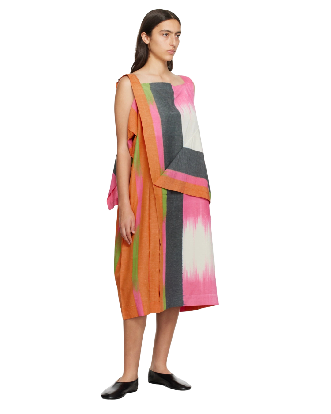 Size M | Issey Miyake Multicolor Light Trails Midi Dress