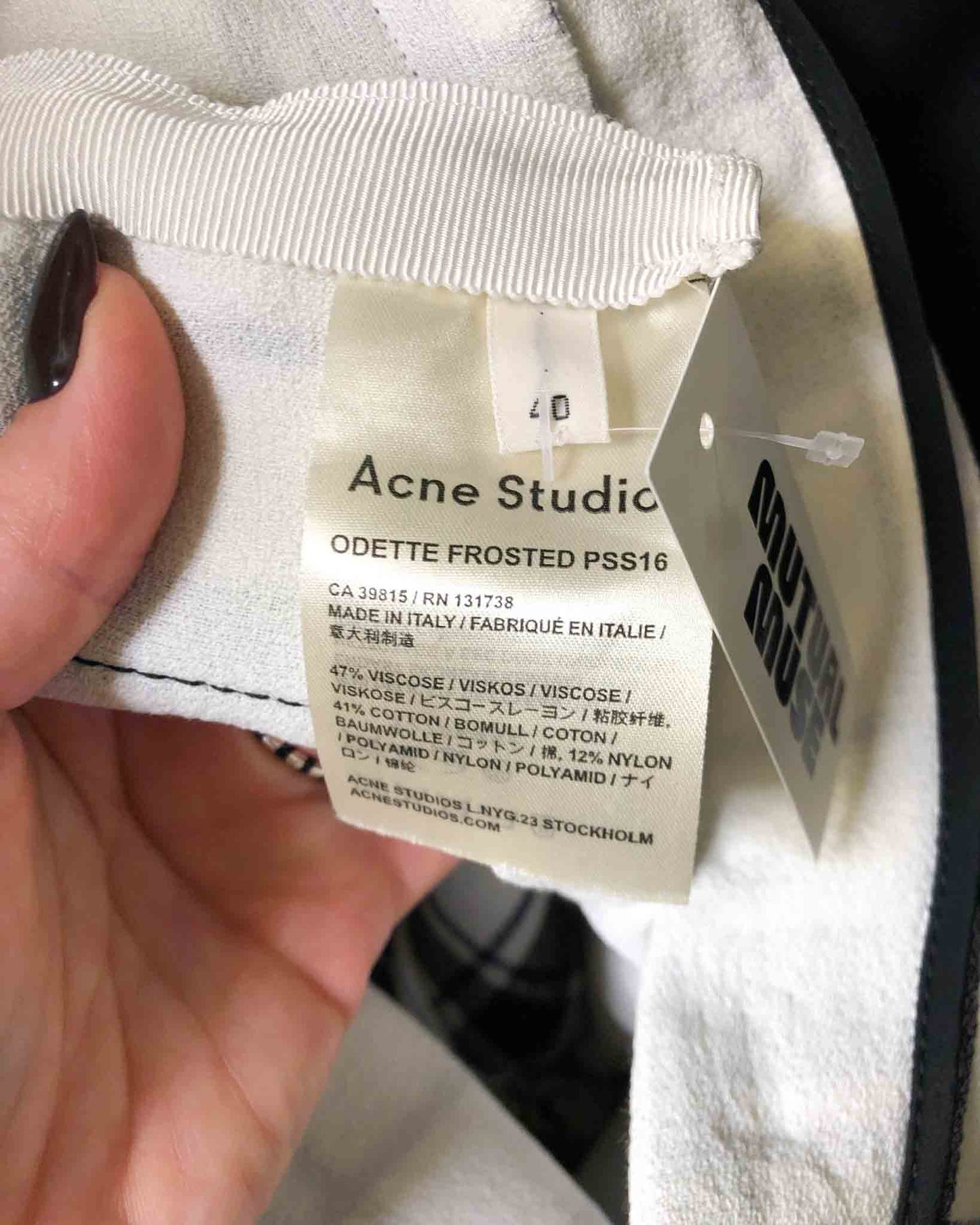 Size 40 (12) | Acne Studio Plaid Pants