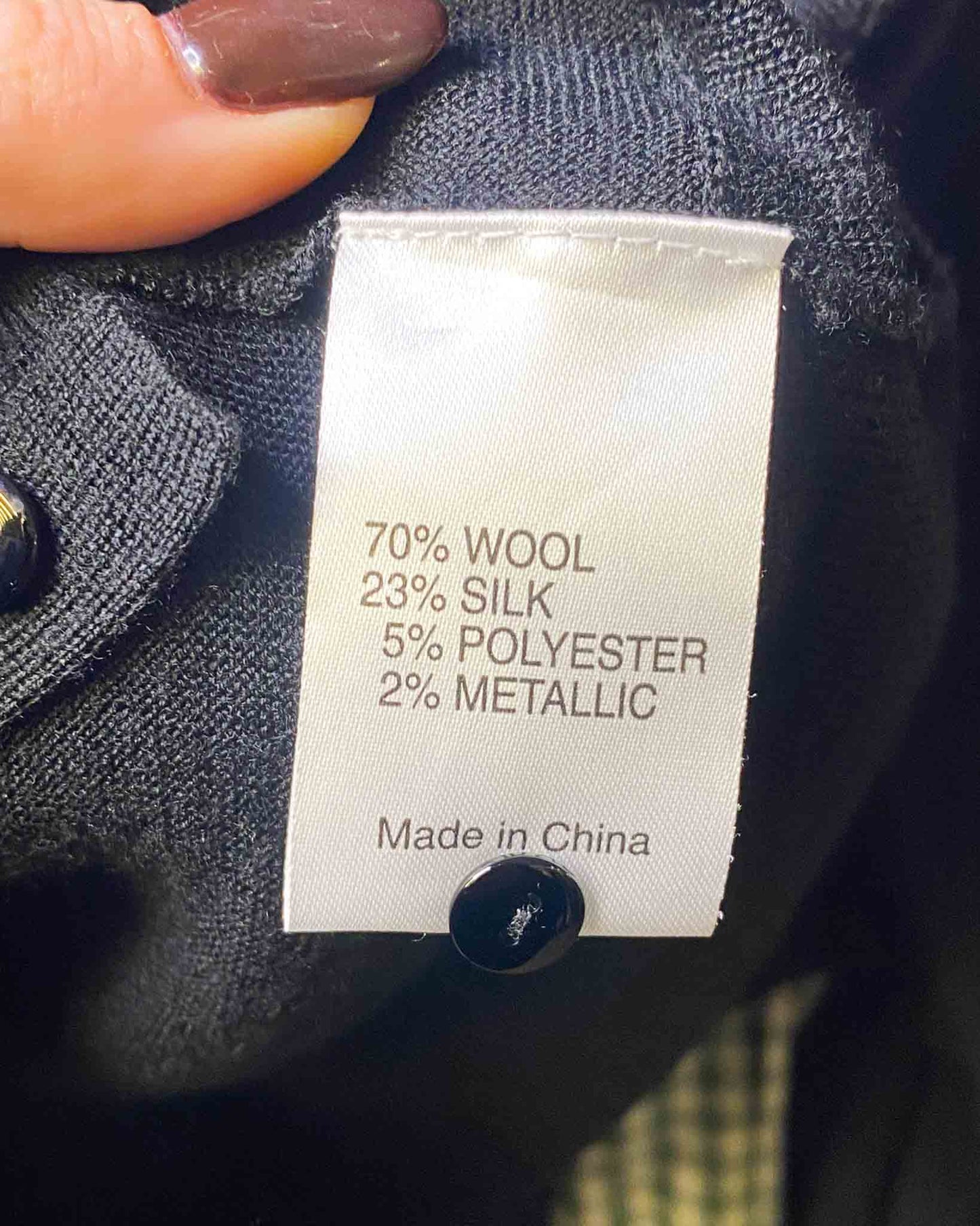 Size S | Anna Thomas Wool Silk Cardigan