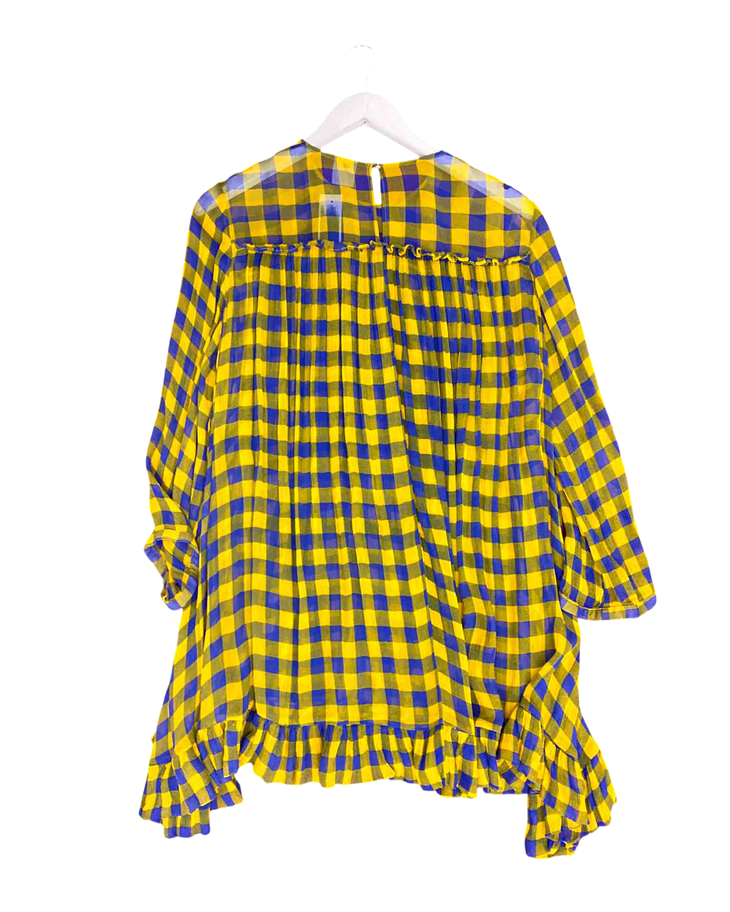 Size L | Baum und Pferdgarten Sheer Check Mini Dress