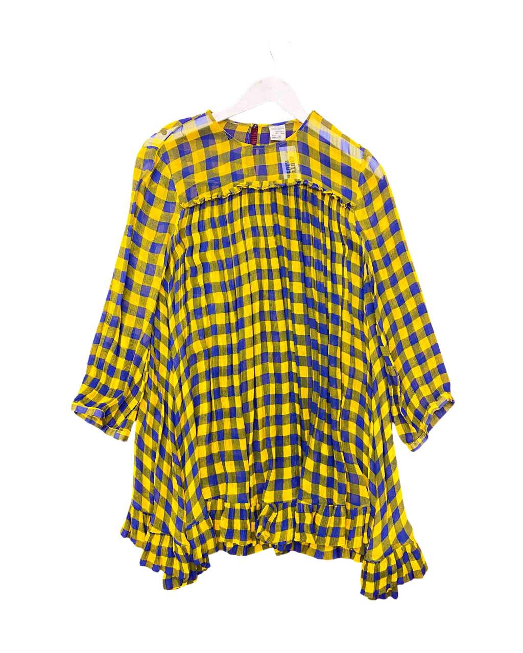 Size L | Baum und Pferdgarten Sheer Check Mini Dress