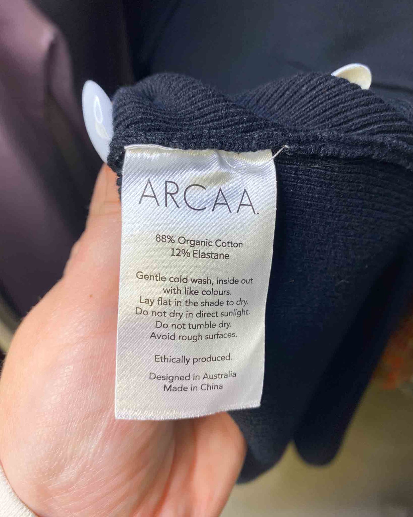Size L | Arcaa Knit Cotton Midi Skirt