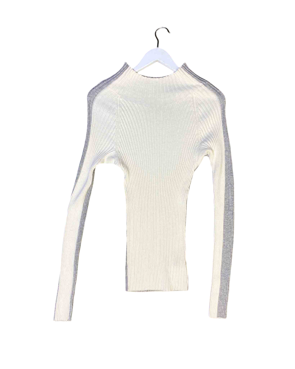 Size S | Bassike Ribbed Merino Cotton Top