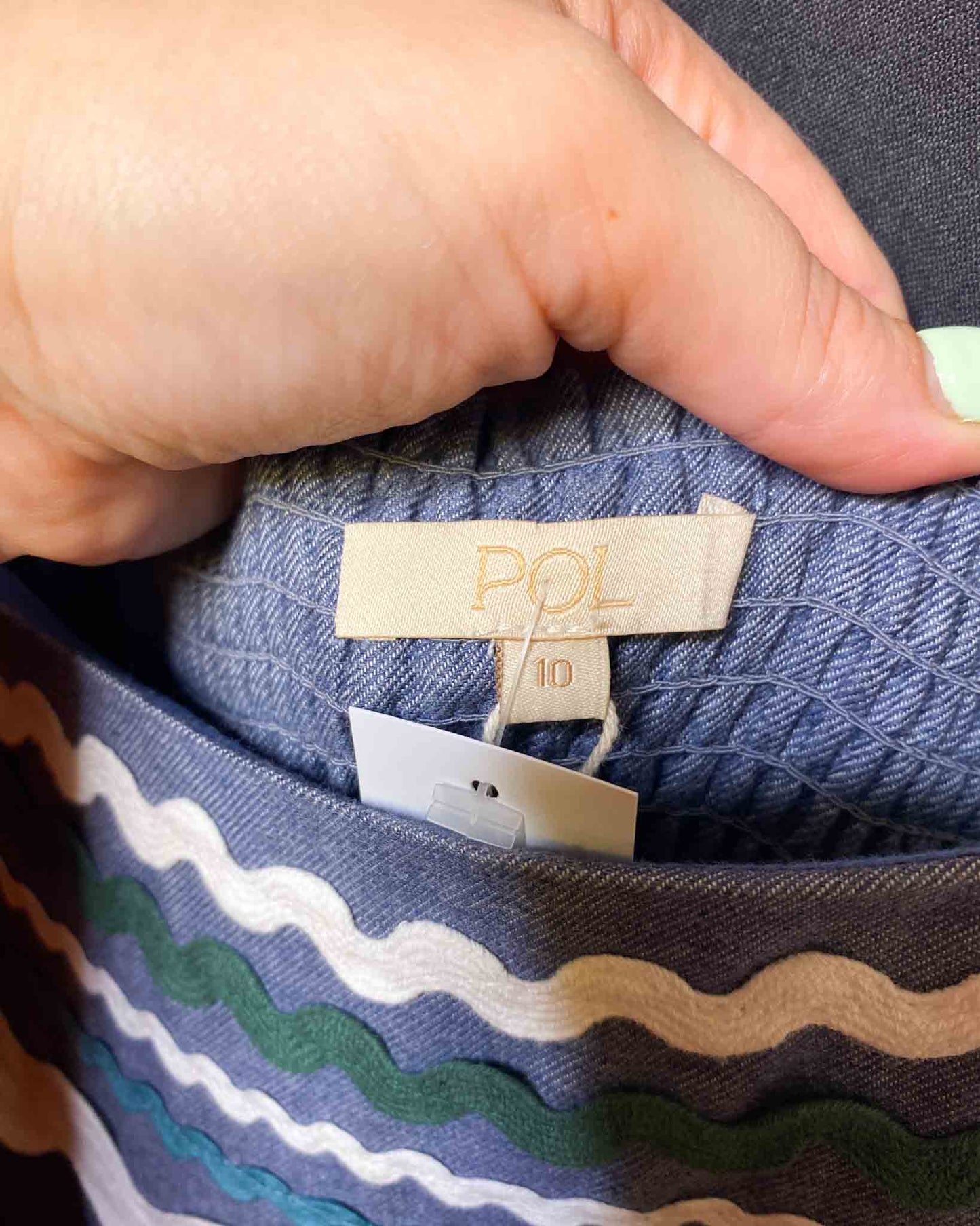 Size 10 | POL Ric Rack Murel Dress With Tags