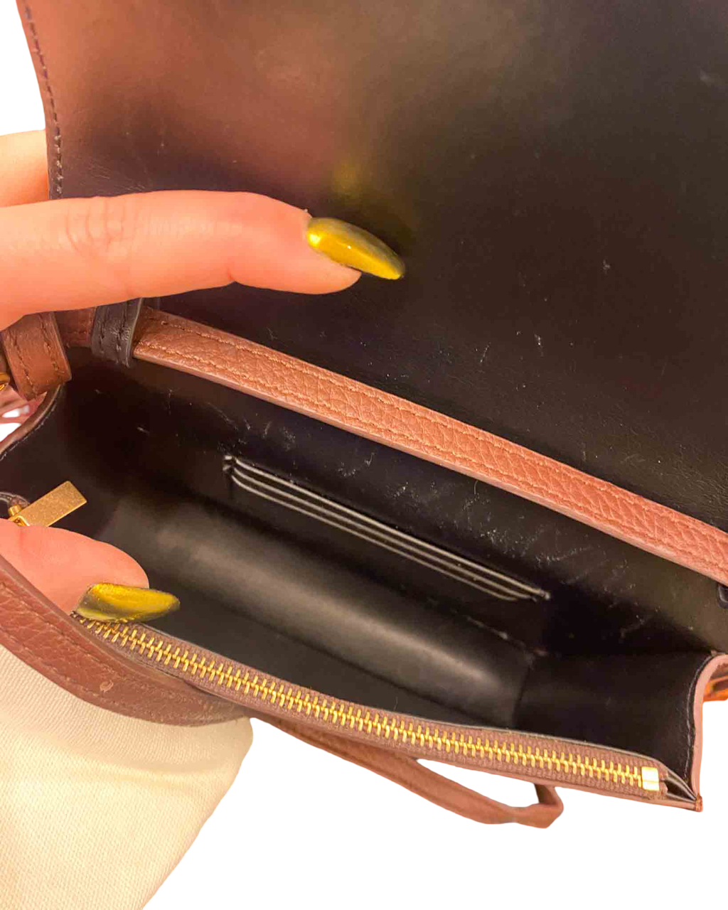 Yui Mei Leather Crossbody Bag