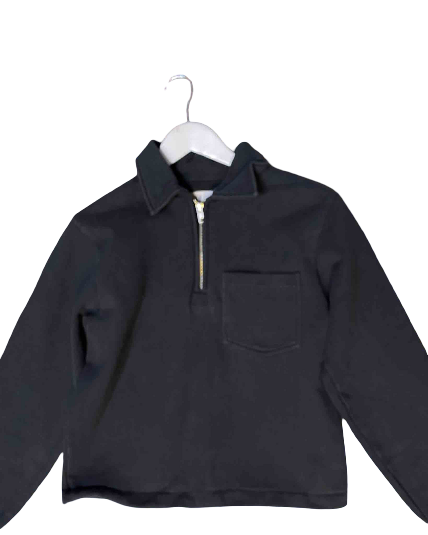 Size S | MHL Heavy Organic Cotton Half Zip Sweatshirt