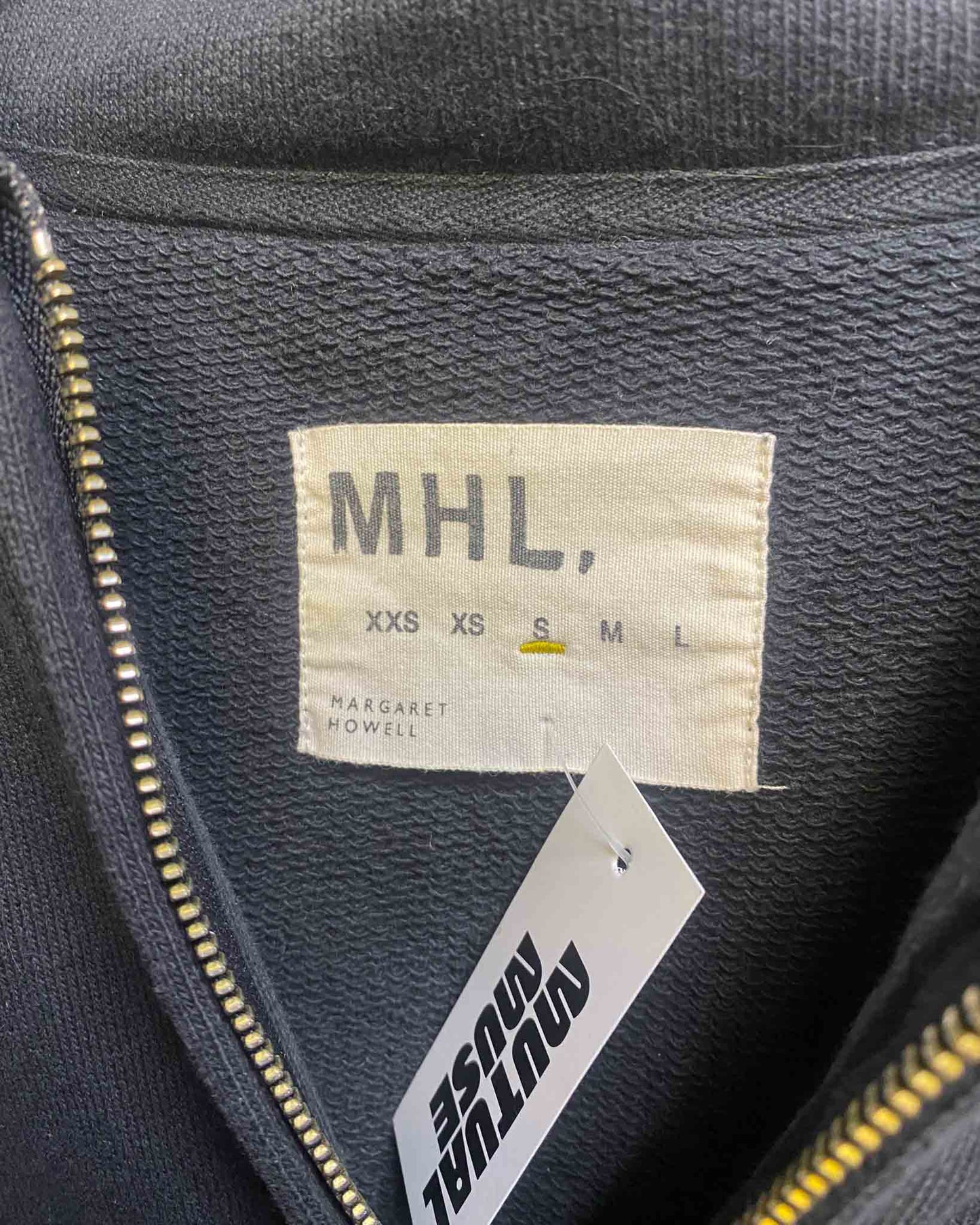 Size S | MHL Heavy Organic Cotton Half Zip Sweatshirt