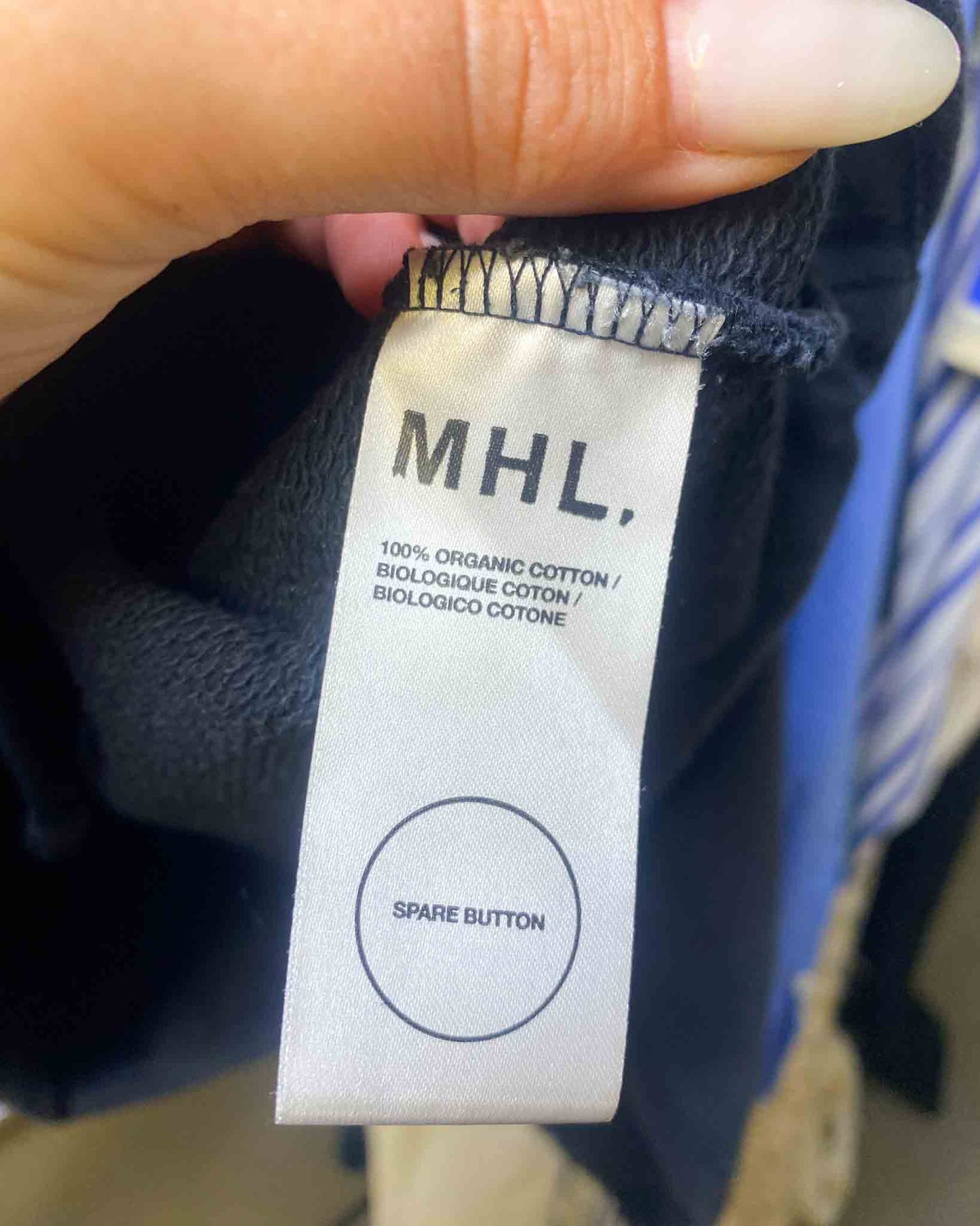 Size S | MHL Heavy Organic Cotton Half Zip Sweatshirt