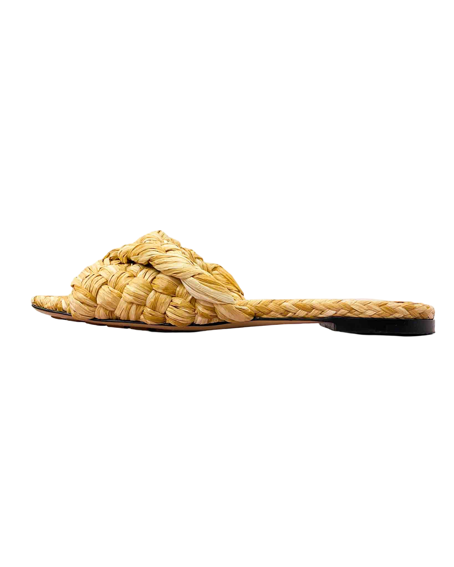 Size 37 | Bottega Veneta Raffia Slide Sandals