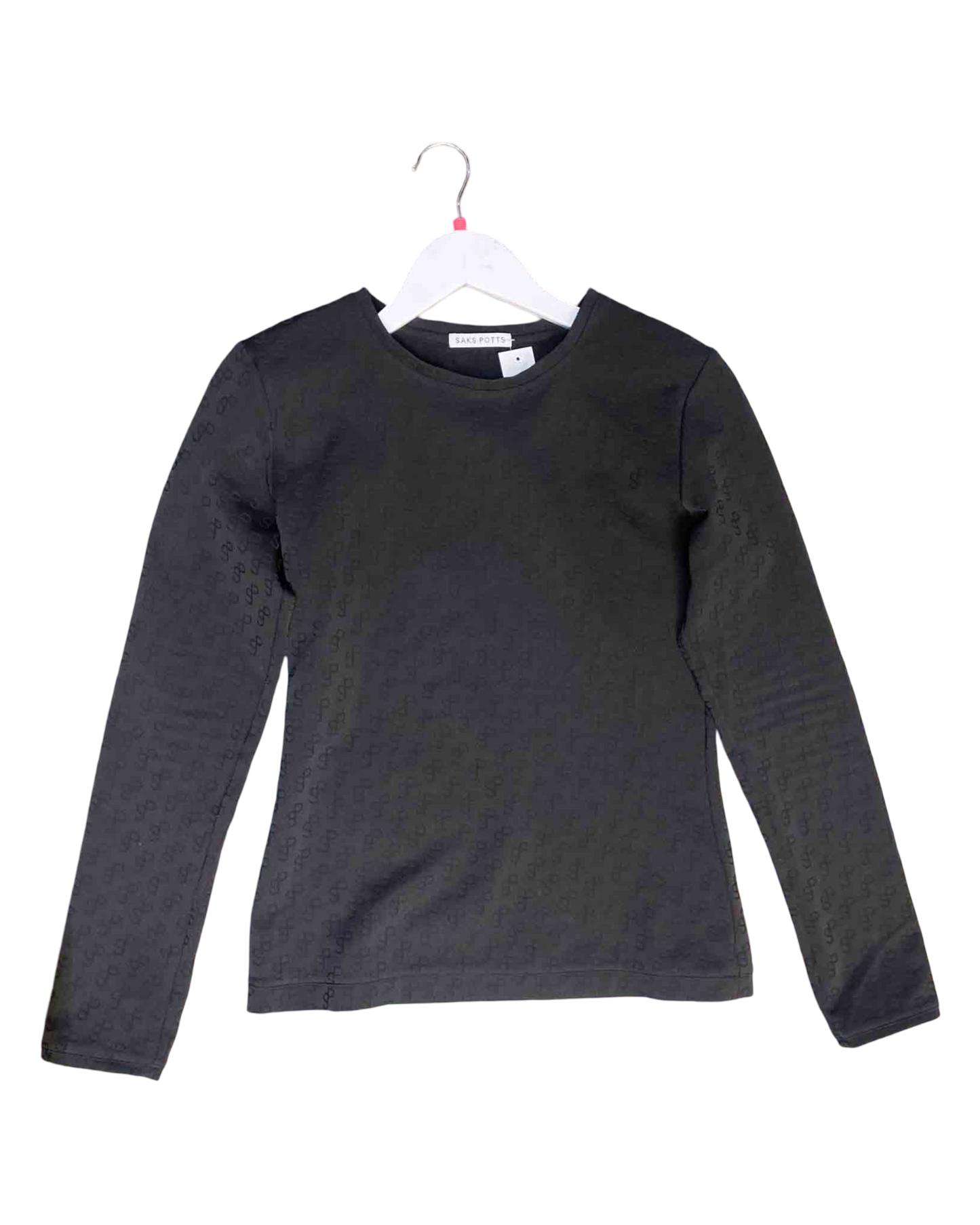 Size 2 (M) | Saks Potts Monogrammed Long Sleeve Top