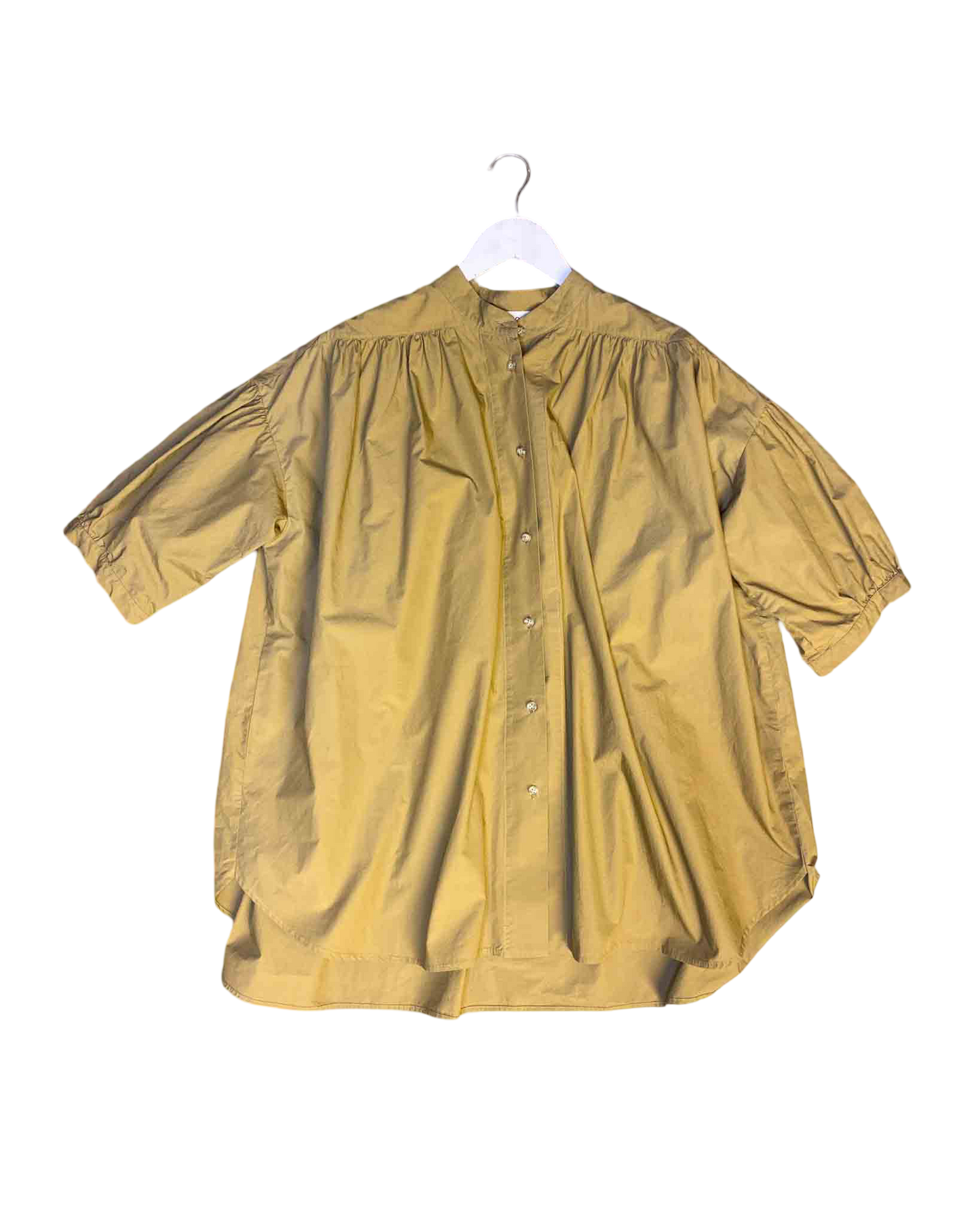 Size S | Kloke Oversized Gathered Cotton Tunic