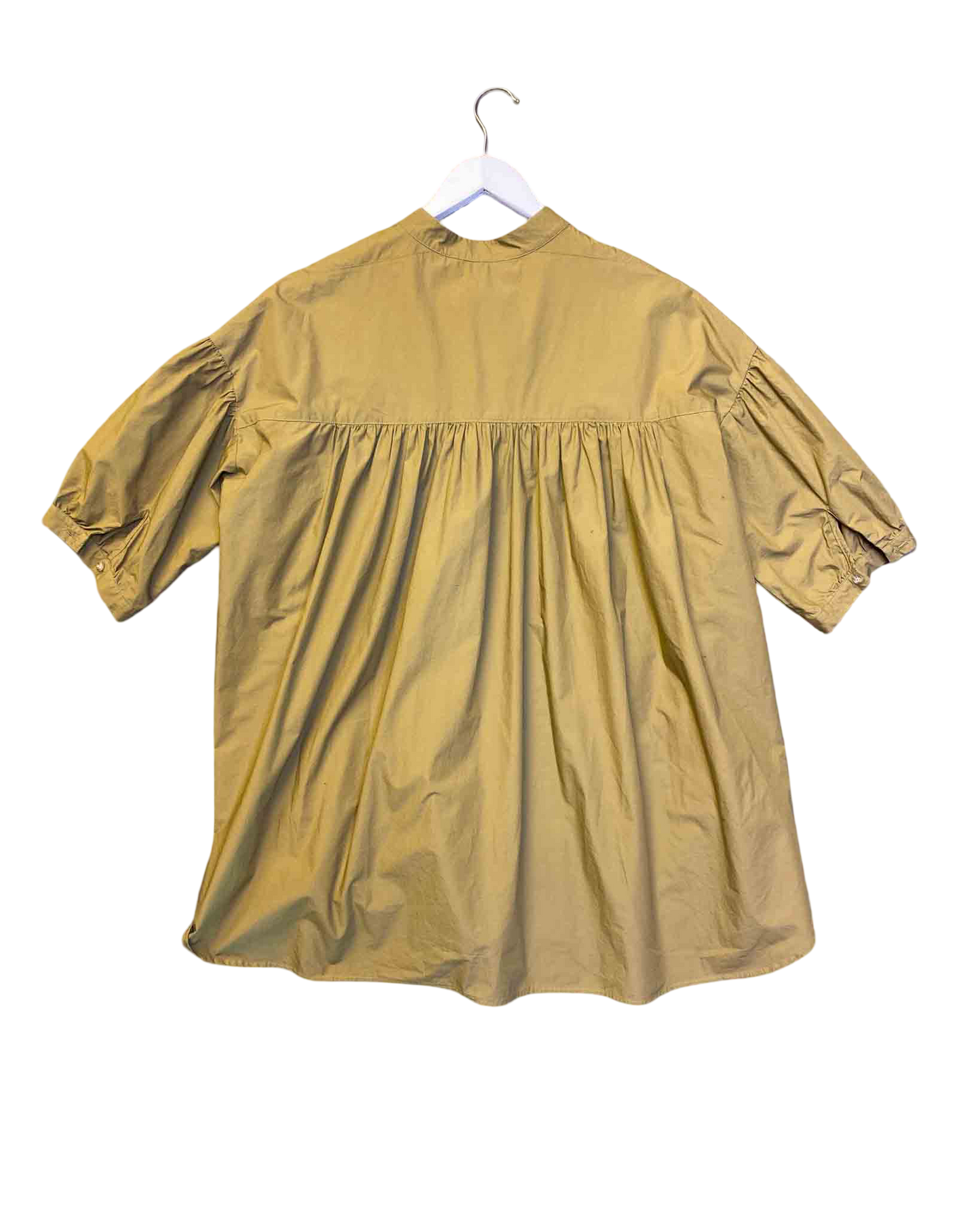 Size S | Kloke Oversized Gathered Cotton Tunic