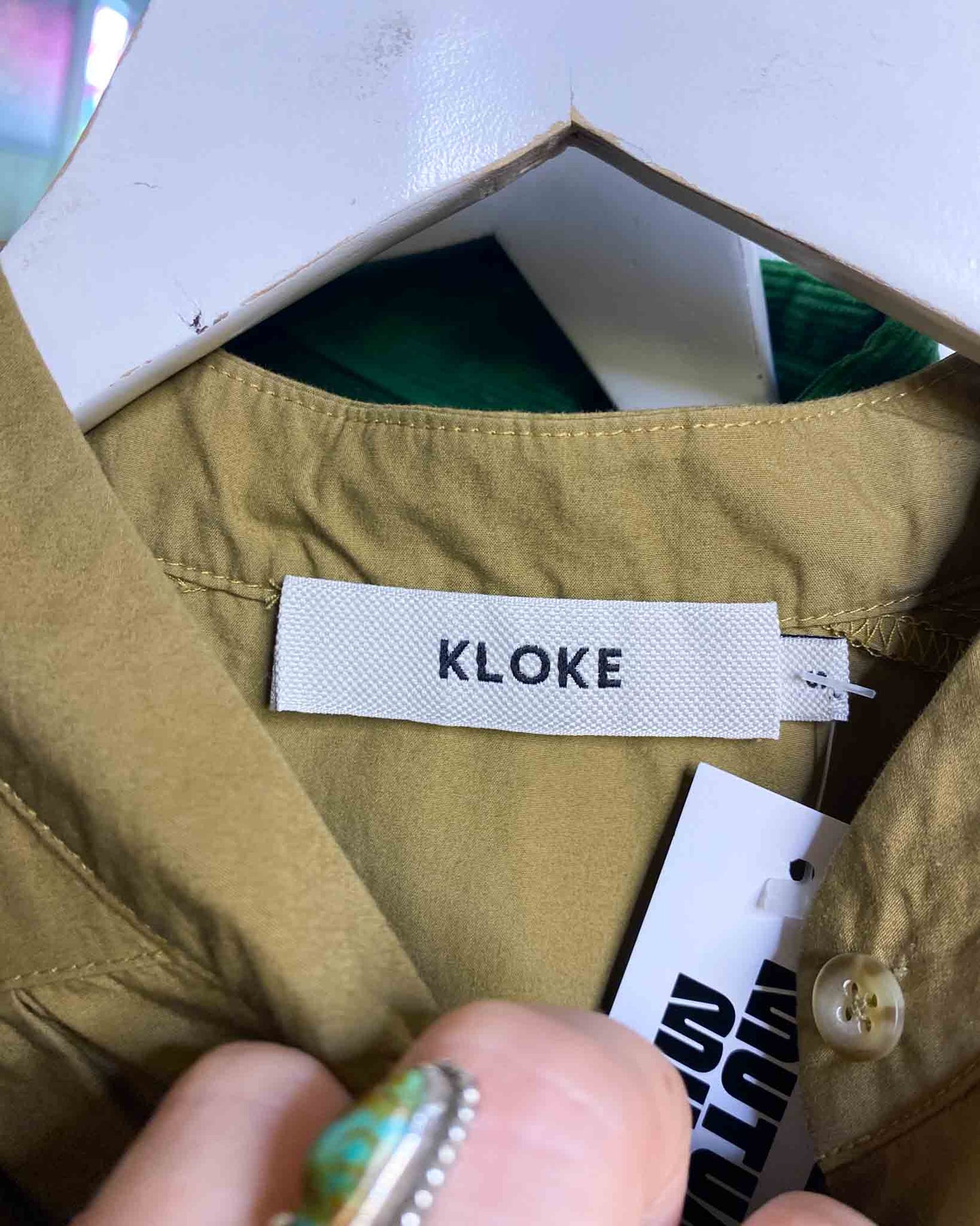 Size S | Kloke Oversized Gathered Cotton Tunic