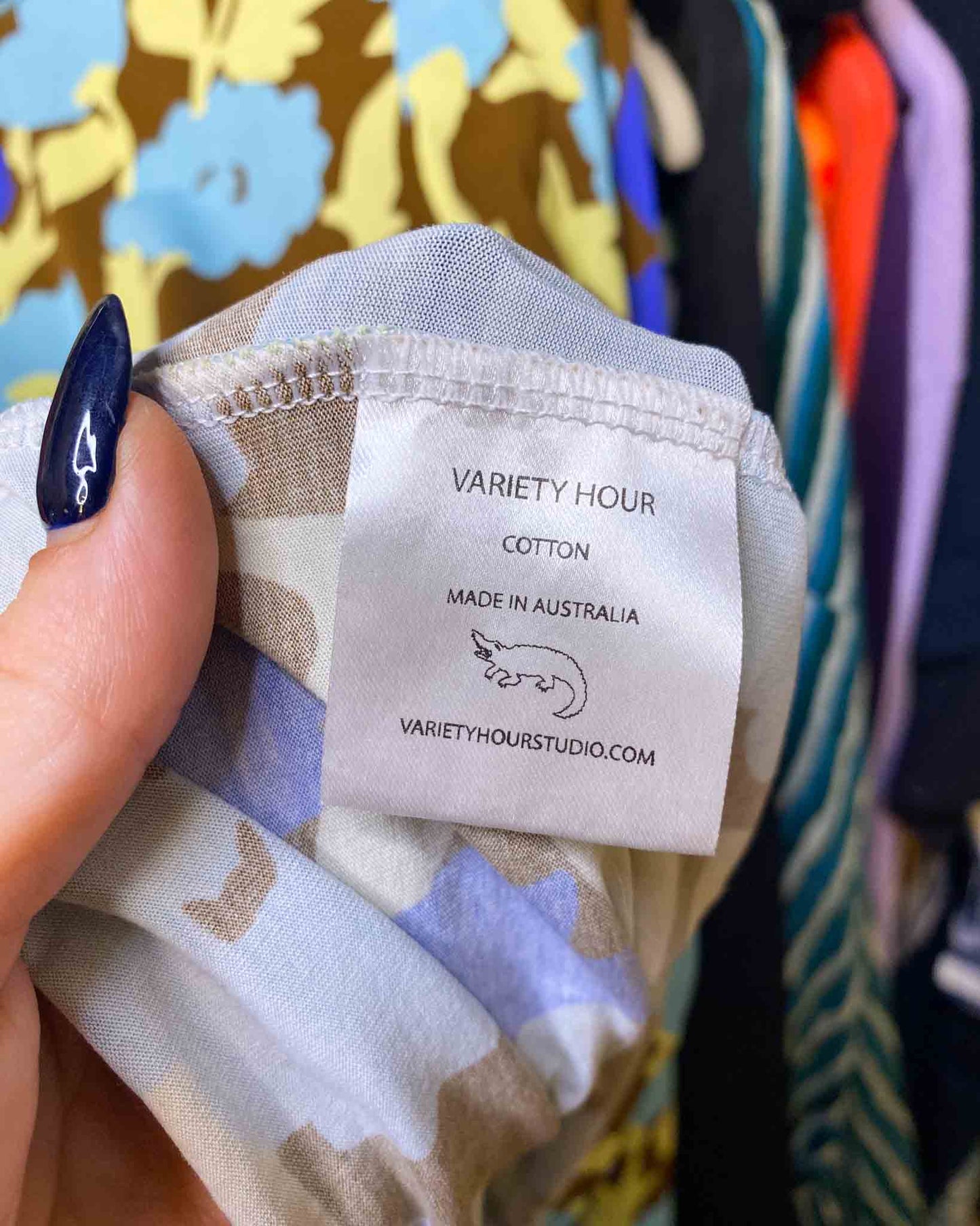 Size L | Variety Hour Floral Jersey Skivvy