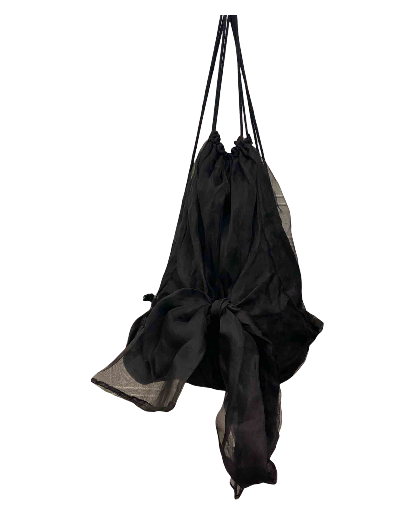 Verner Chiffon Tied Backpack With Tags