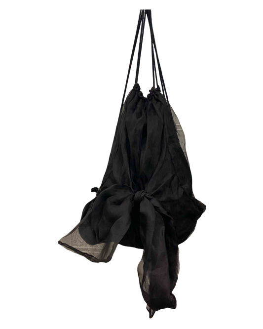 Verner Chiffon Tied Backpack With Tags