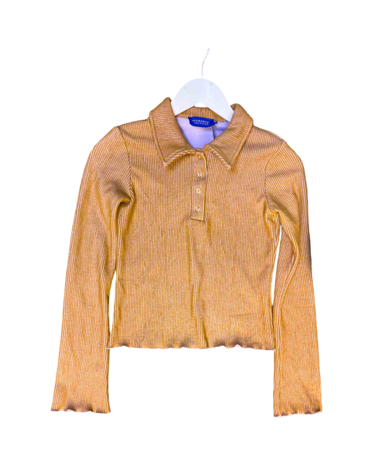 Size XS | Permanent Vacation Ribbed Polo Top