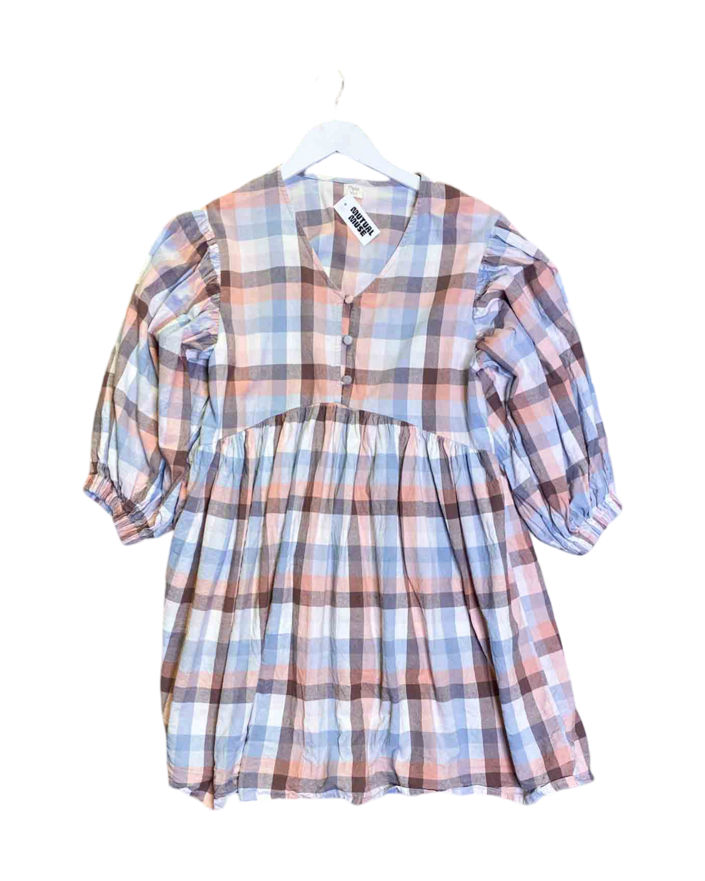 Size XS/S | Opia Cotton Check Dress