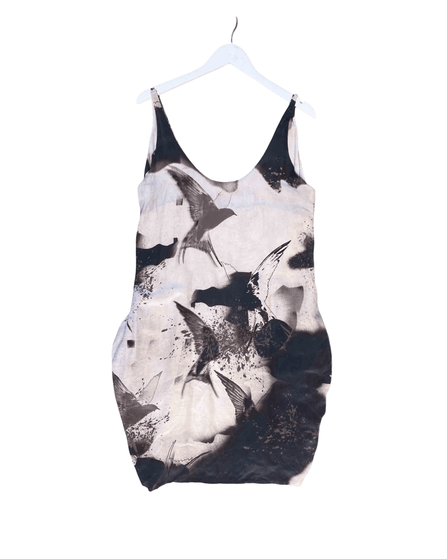 Size M | Diesel Silk Birds Mini Dress
