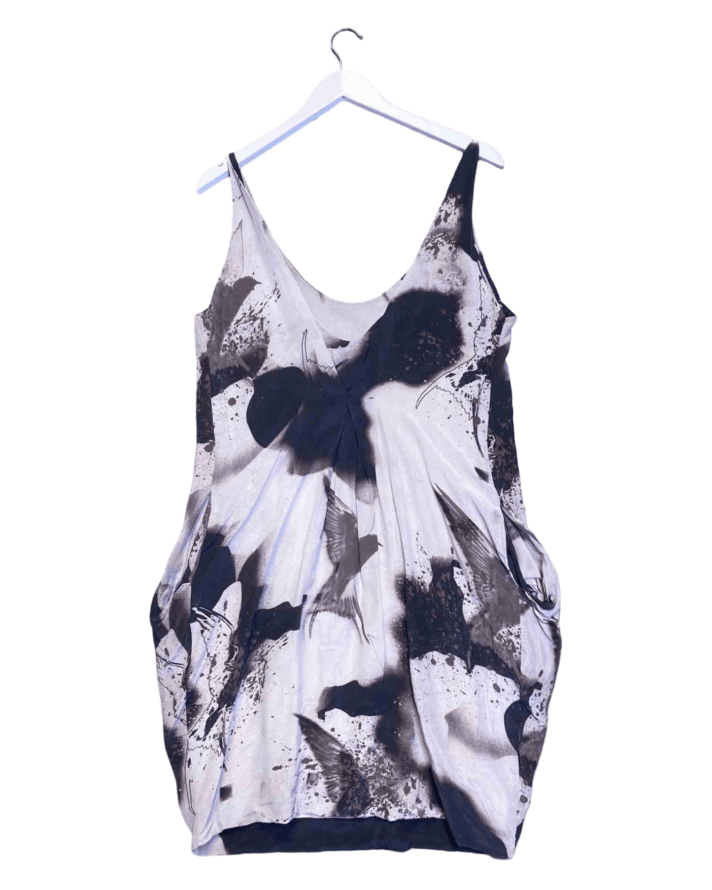 Size M | Diesel Silk Birds Mini Dress
