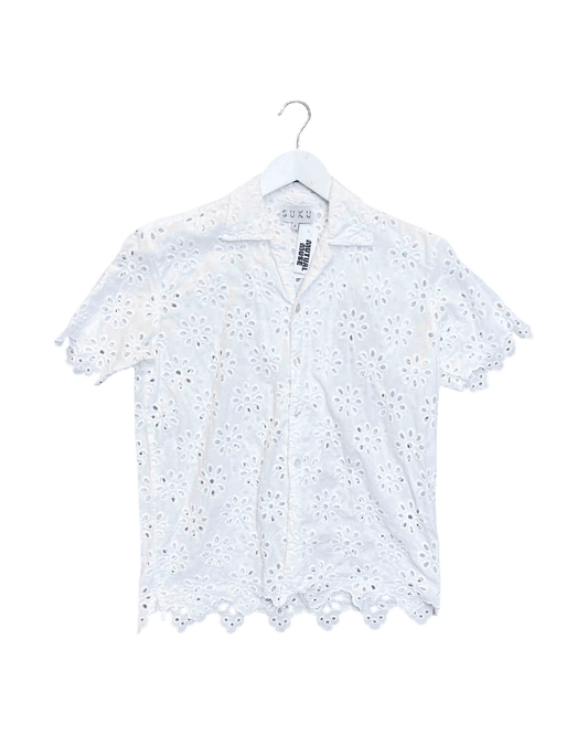 Size 2 (M) | SUKU Cotton Broderie Shirt