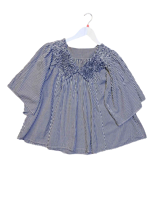 Size M | Zucca Check Oversized Top