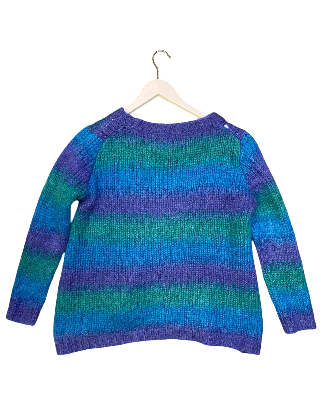 Size M | Rabens Saloner Blue Stripe Mohair Jumper