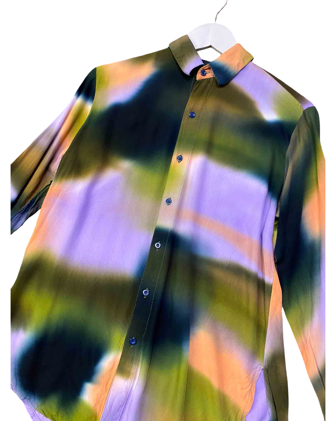 Size S | SUKU Purple and Green Tie-Dye Shirt