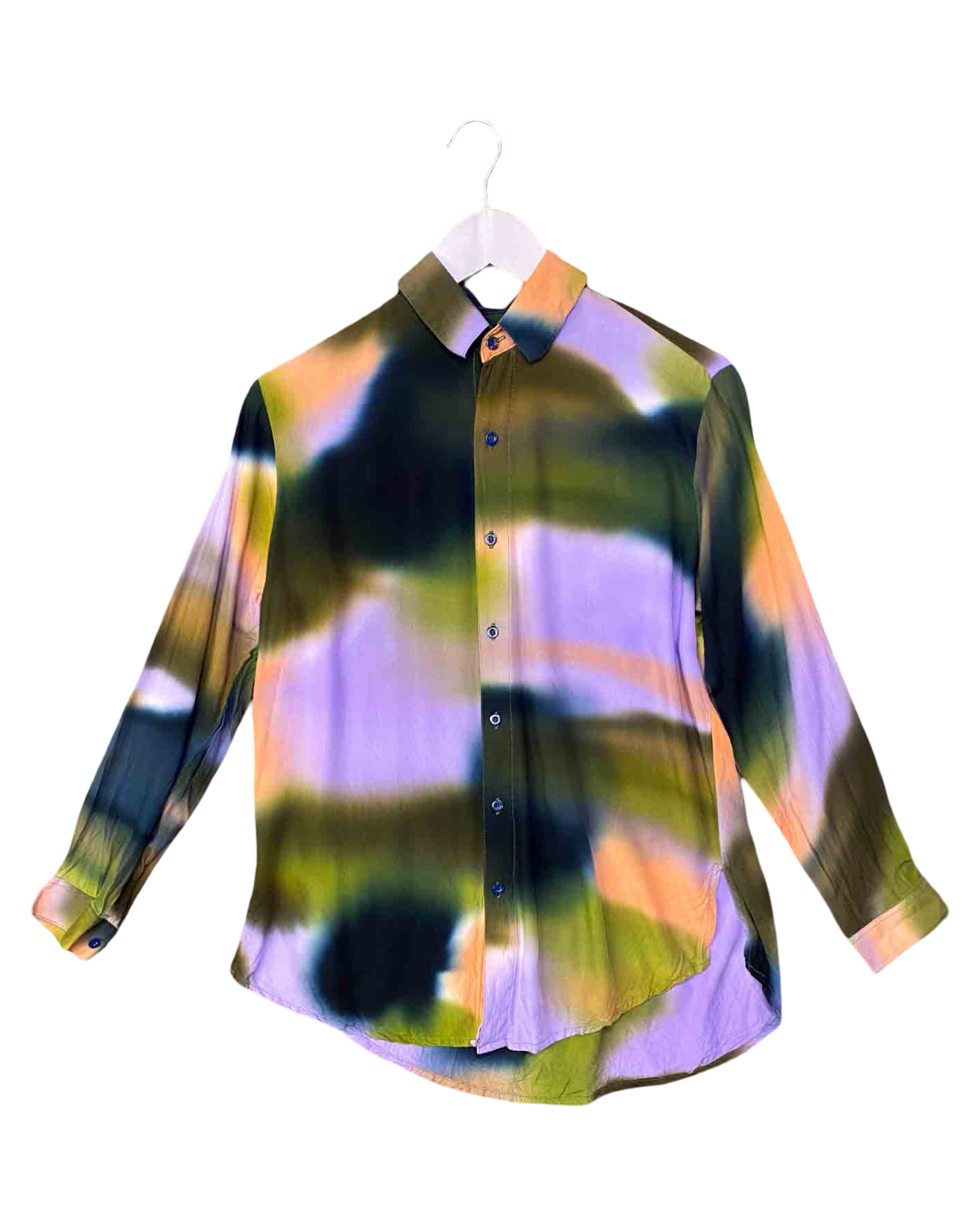 Size S | SUKU Purple and Green Tie-Dye Shirt