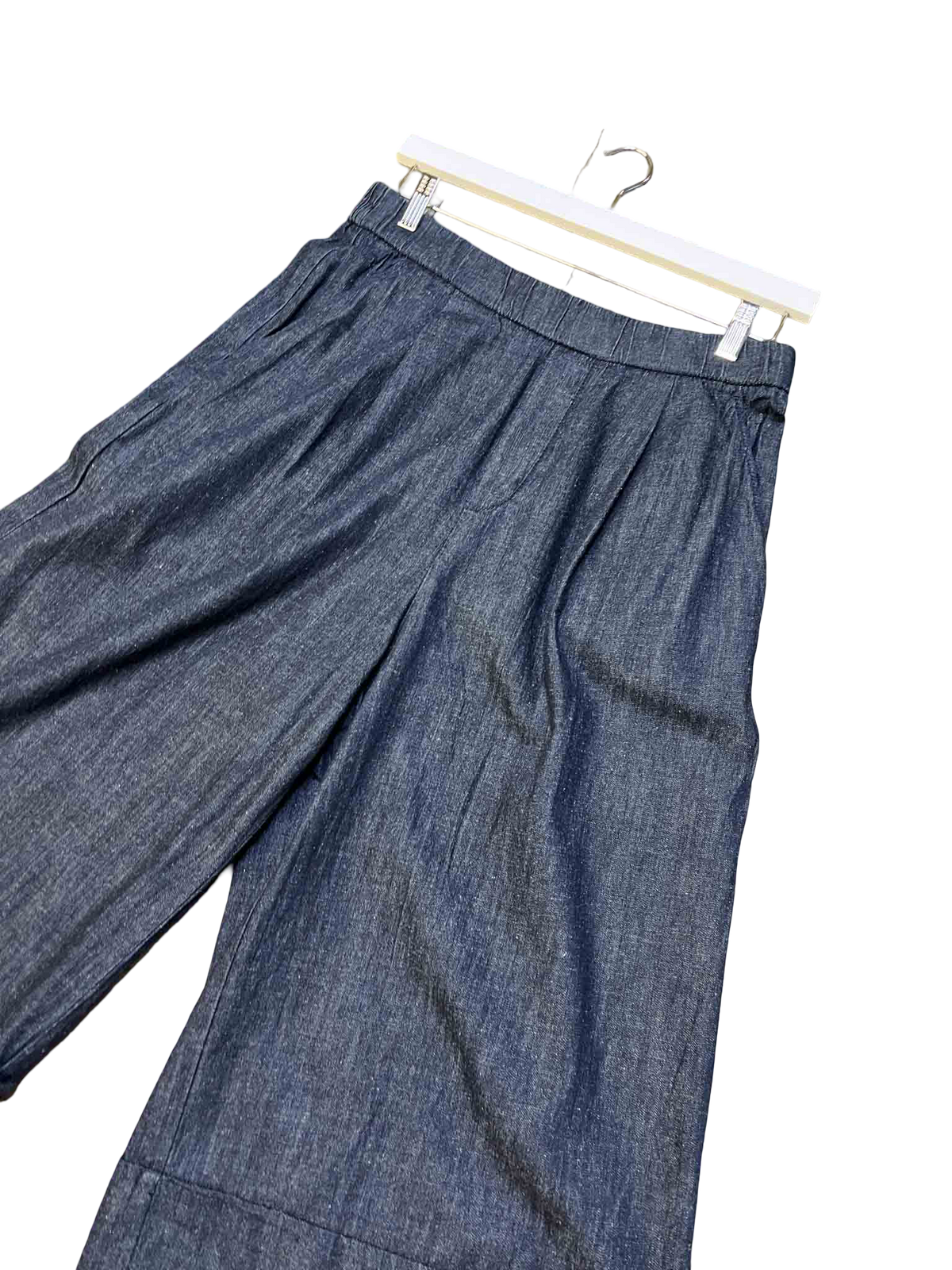 Size L | United Colors of Benetton Denim Wide-Leg Culottes