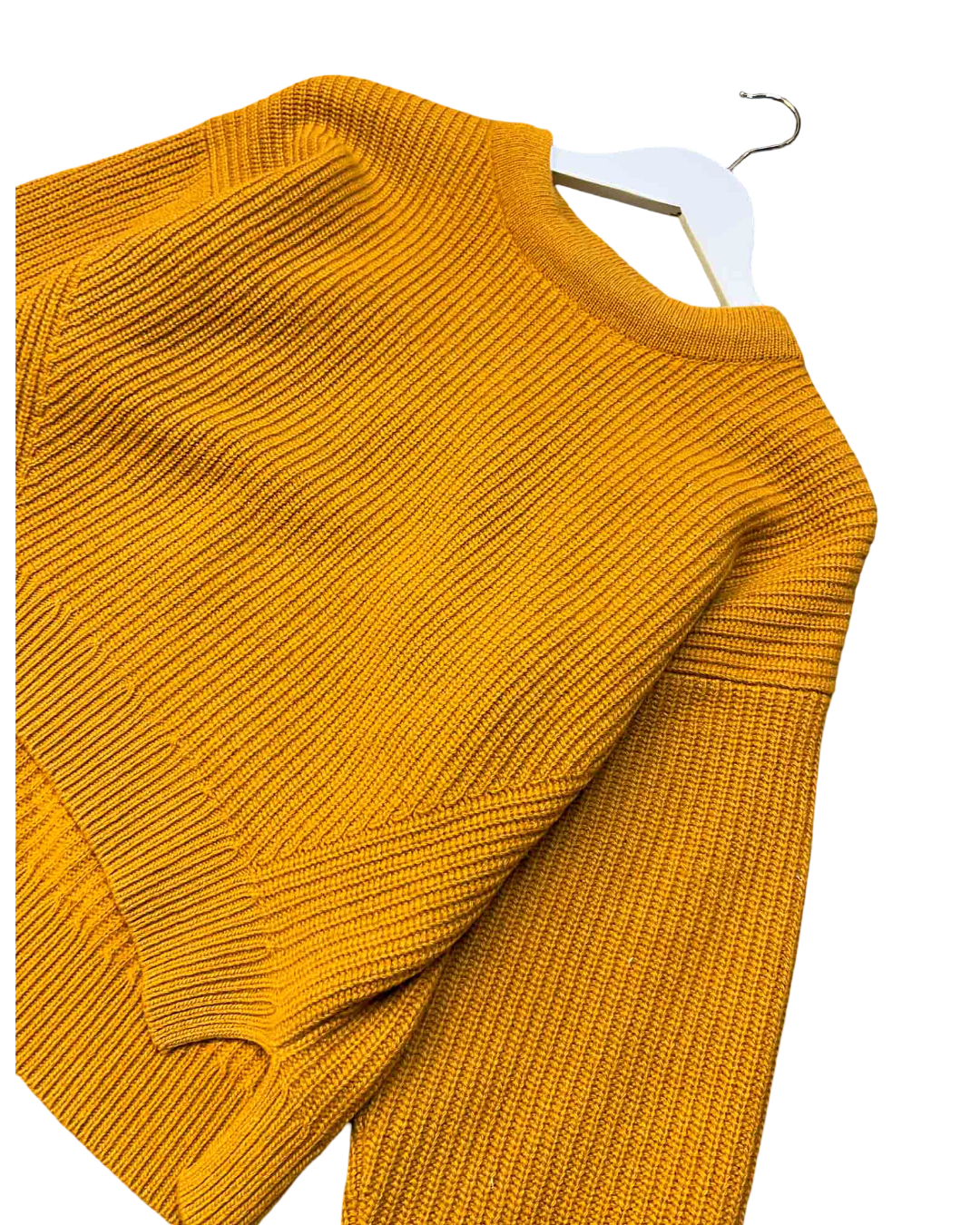 Size XS | Oroton Mustard Wool Cropped Jumper
