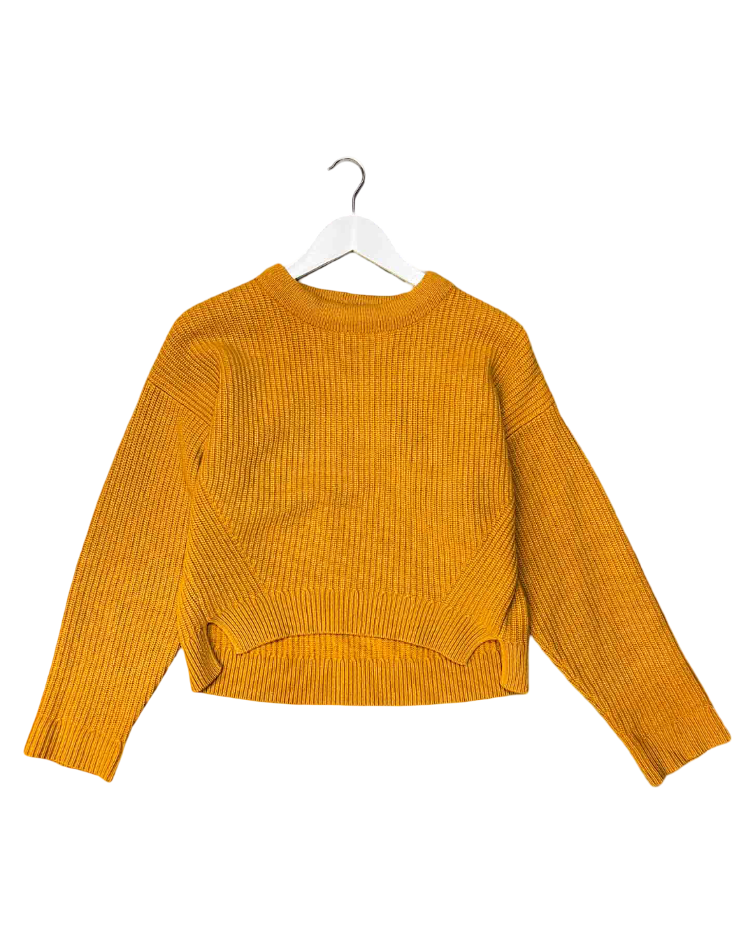 Size XS | Oroton Mustard Wool Cropped Jumper