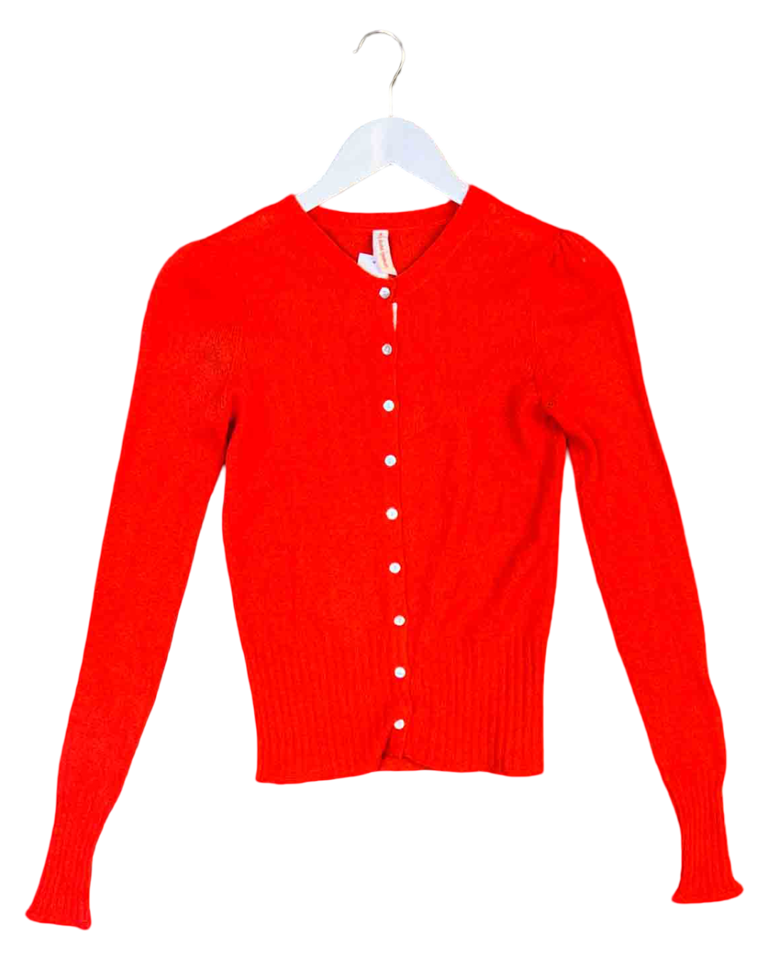 Size S | Polo Jeans Co. Red Cashmere Cardigan