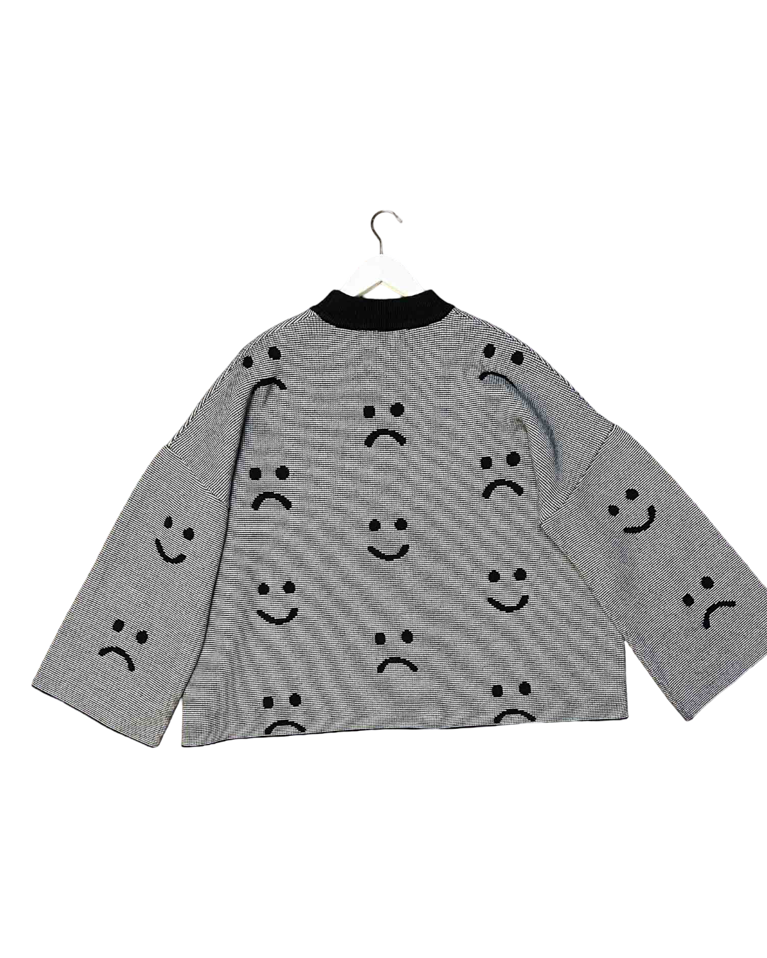 Size XXL | Lazy Oaf Black/White Emoticon Jumper