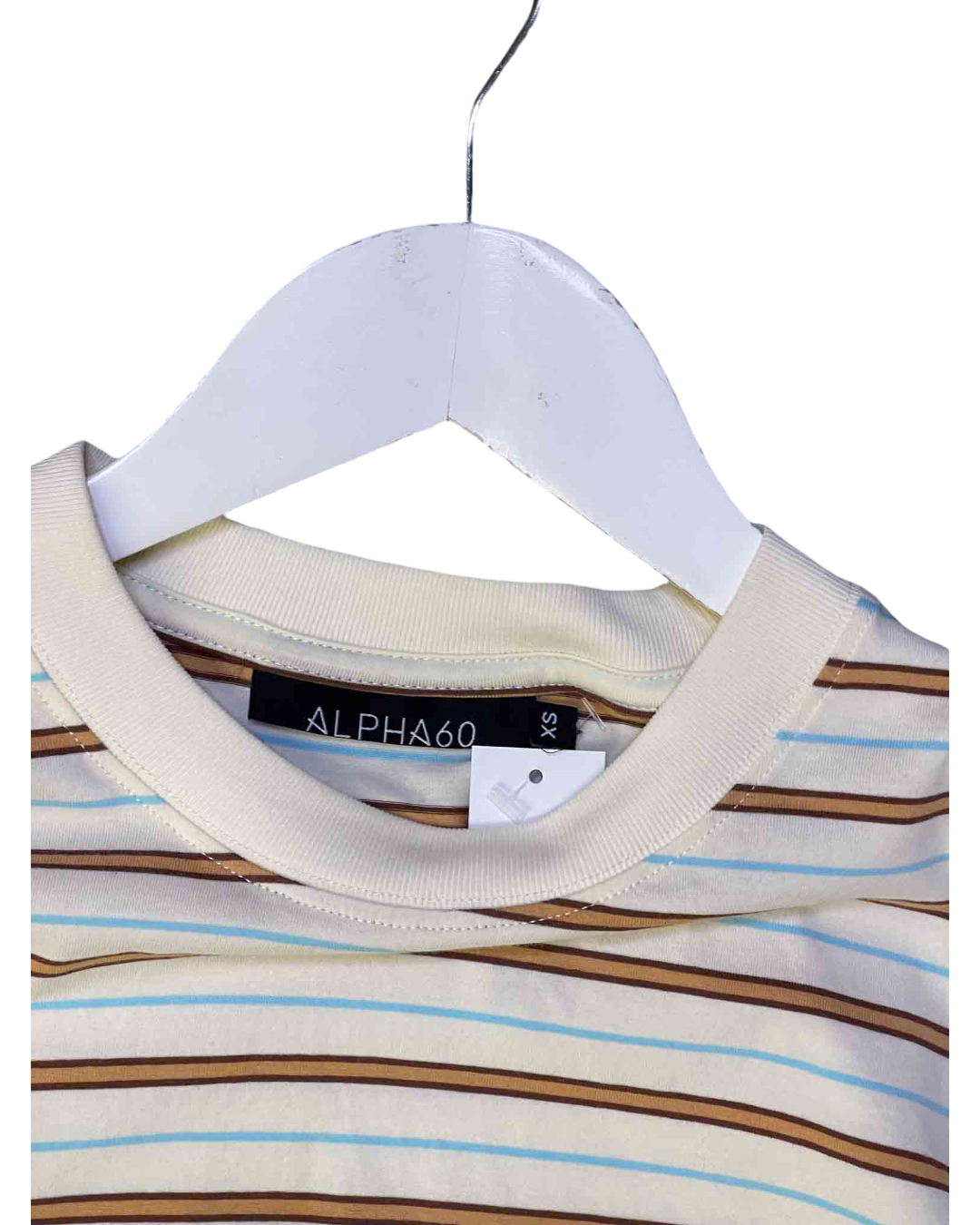 Size XS |  Alpha60 Striped Long Sleeve T-shirt