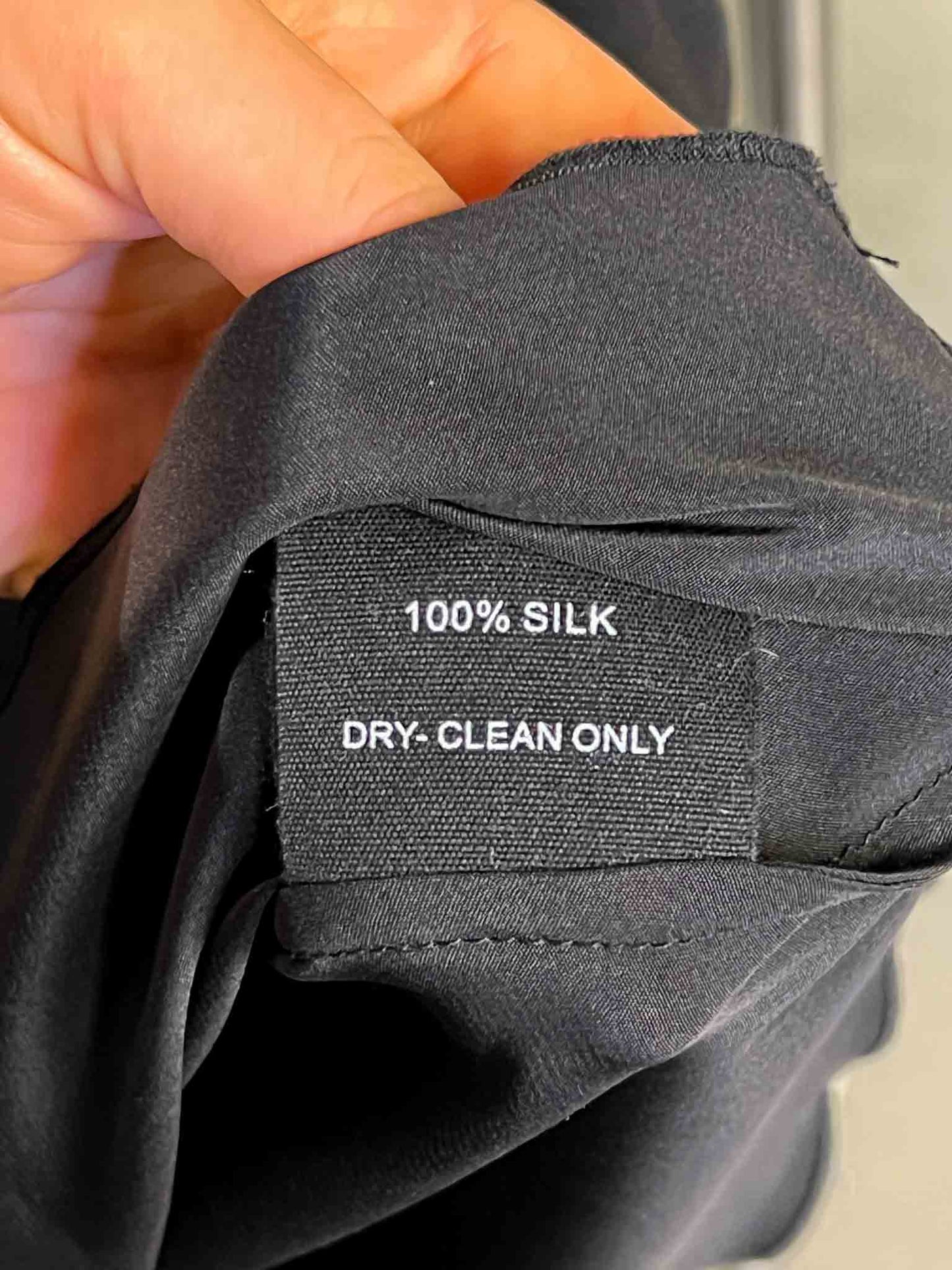 Size 12 (L) | Marle Black Silk Celano Top