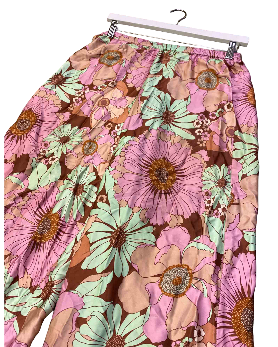 Size 8 | Arthur Pink Floral Silk Pants
