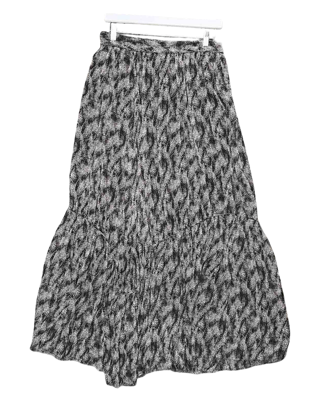 Size 4 (14) | Morrison Dotted Silk Tiered Maxi Skirt