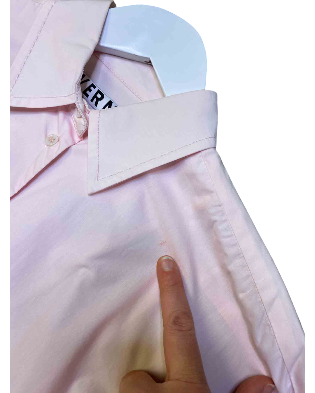 Size M | Verner Pink Joint Venture Oversized Shirt