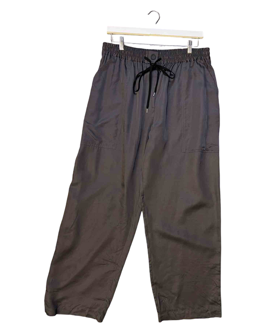 Size 12 (L) | Studio Nicholson Slate Neppy Satin Pants NWT