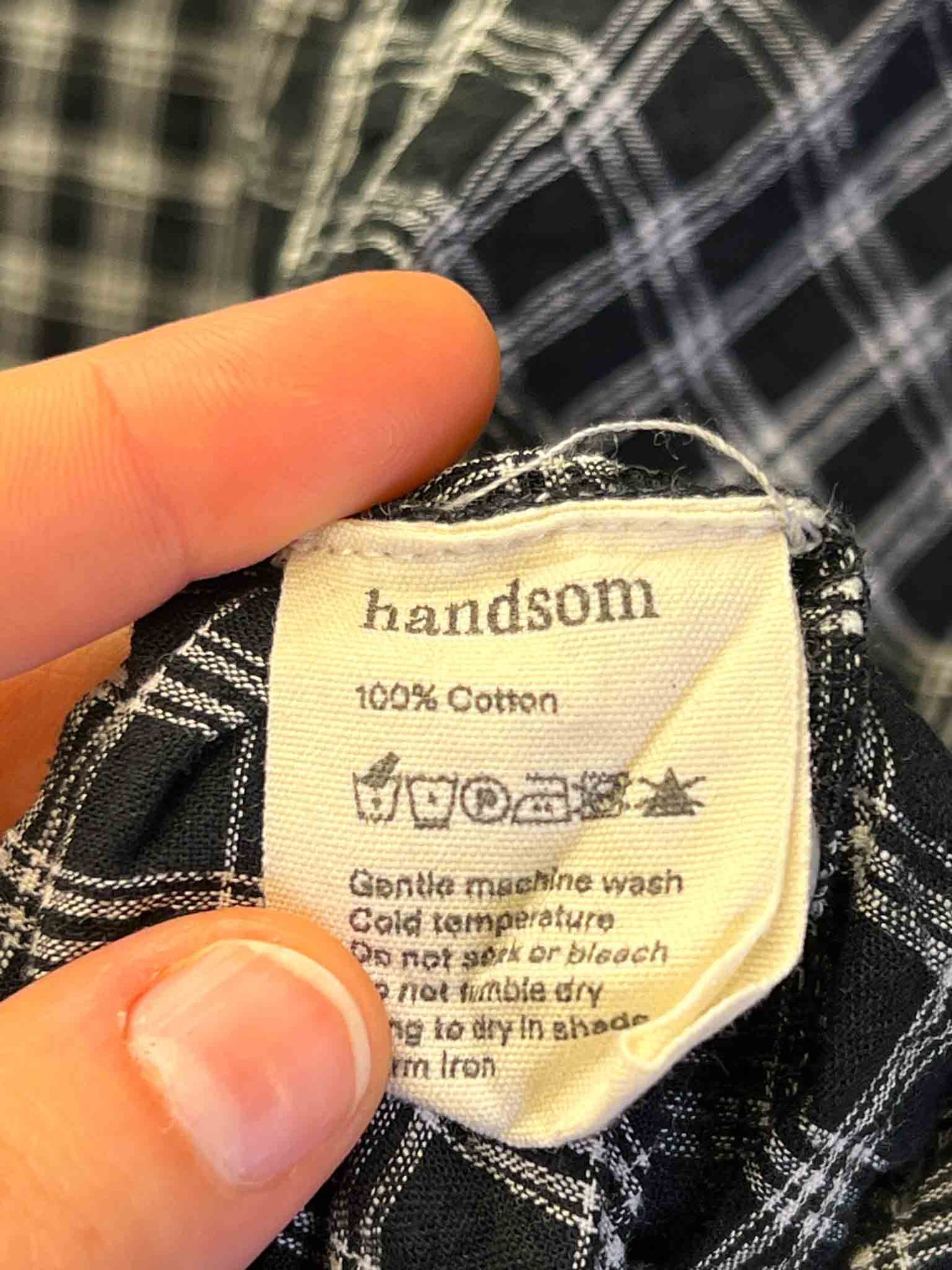 Size 10 (M) | Handsom Seersucker Cotton Check Shirt