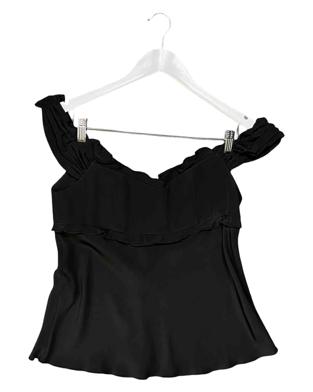 Size 12 (L) | Marle Black Silk Celano Top