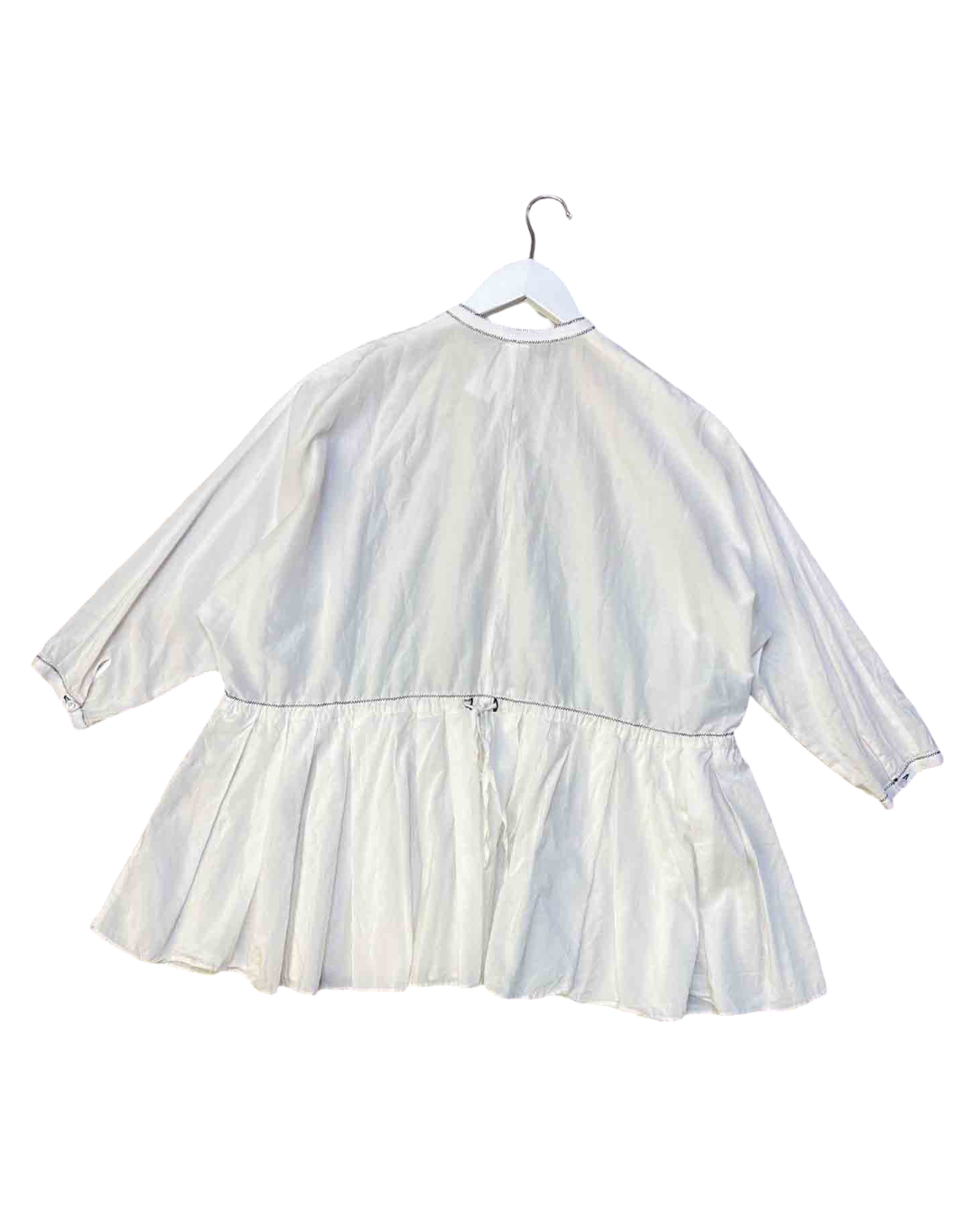 Size 8 | M.A Dainty White Gathered Top